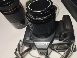Canon EOS 600 Analógica + Teleobjetivo Filtros