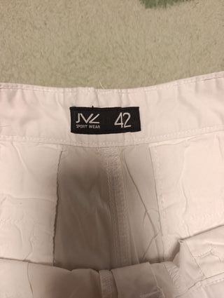 Pantalon corto blanco hombre