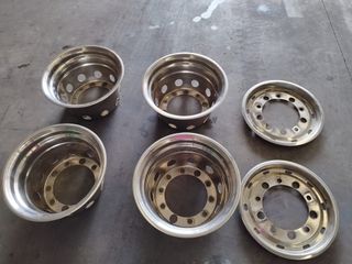 6 tapacubos camión acero inox