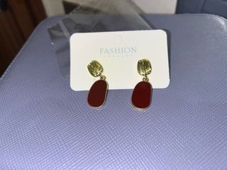 Orecchini donna oro e rossi