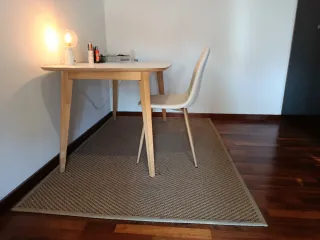 Mesa de comedor/despacho de madera (143x85cm)