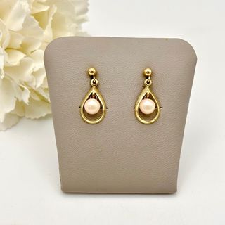Pendientes de oro 9kt con perla