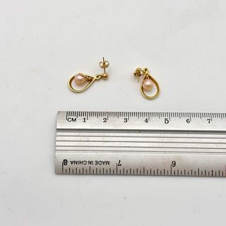 Pendientes de oro 9kt con perla