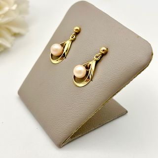 Pendientes de oro 9kt con perla