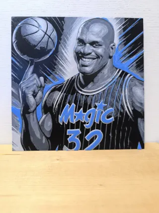 Shaquille O'Neal Magic 32 Hueforge