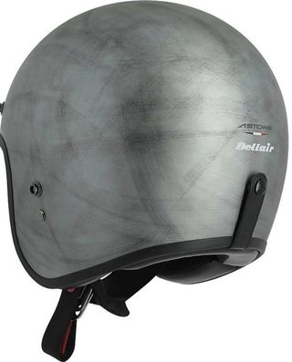 Casco Vintage Moto Astone Bellair  Plata