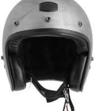 Casco Vintage Moto Astone Bellair  Plata