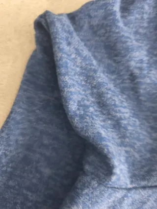 Camiseta azul mujer manga acampanada