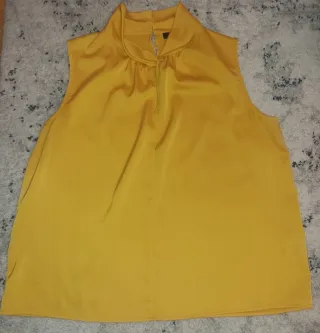 Blusa Cortefiel Amarilla Talla 2XL