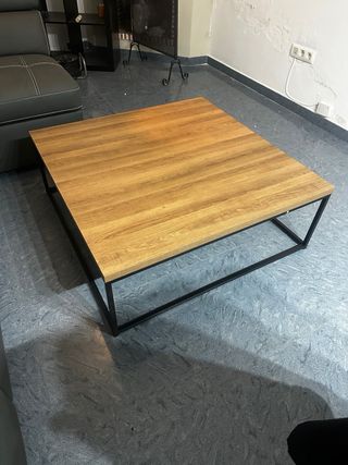 Mesa de centro madera y metal