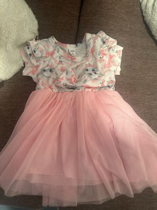 Vestido bebé 9-12 meses arcoíris