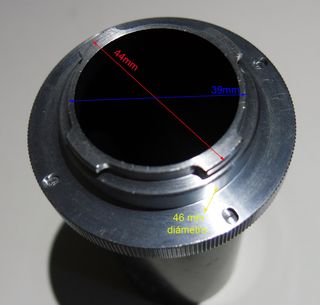Fototubo Leitz Wetzlar 1.25x microscopio