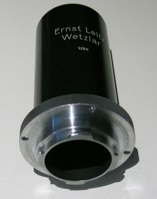 Fototubo Leitz Wetzlar 1.25x microscopio