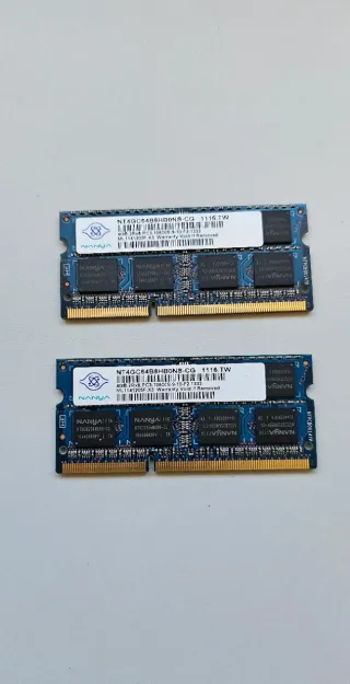 2x 4GB Nanya DDR3 SODIMM RAM