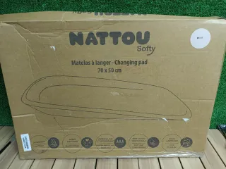 Nattou Cambiador de suave espuma de PU 50x70 Beige