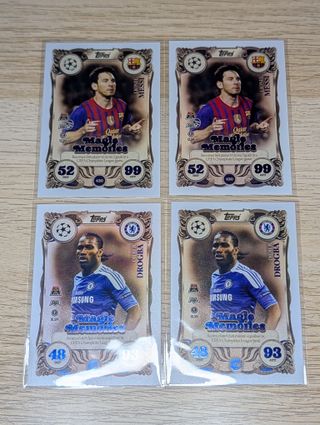4 Topps Match Attax Magic Memories Cards