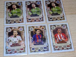 4 Topps Match Attax Magic Memories Cards
