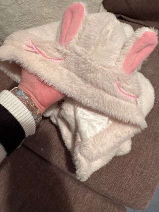 Chaqueta bebé invierno rosa forro polar