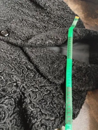 Abrigo Vintage Astracán negro XL