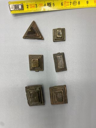 Lote 6 Pesos Oro Akan