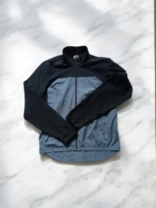 Giacca a vento Adidas uomo blu navy/ azzurro M