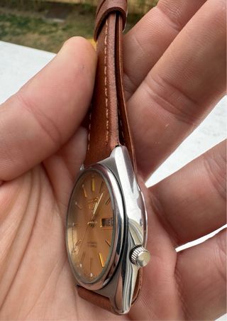 Reloj Seiko 5 Automático Vintage Esfera Dorada