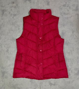 Chaleco acolchado Gap mujer rojo