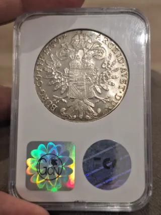 Moneda Plata Austria 1780 Restrike MS64