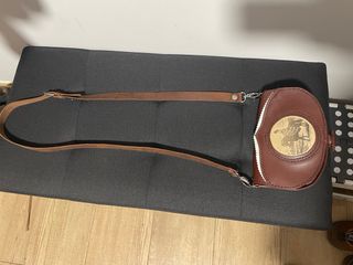 Bolso Rociero Cuero Marrón
