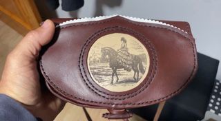 Bolso Rociero Cuero Marrón
