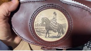 Bolso Rociero Cuero Marrón