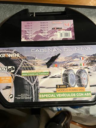 Cadenas para nieve KRAWEHL  SIN ABRIR. A ESTRENAR.