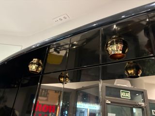 Mobile Bar Vintage Illuminato Nero/Oro