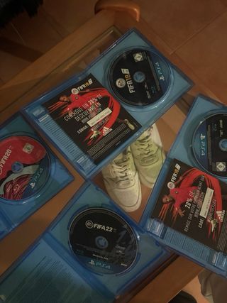 Lote 3 Juegos PS4: FIFA 20, 18 y 22