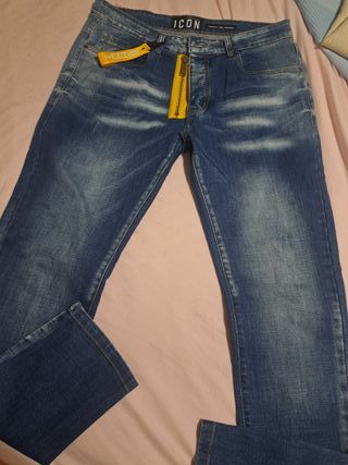 Pantalón vaquero ICON hombre azul talla 36
