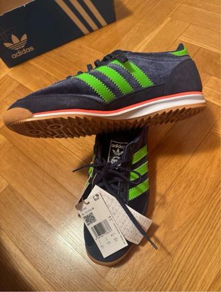 Zapatillas Adidas SL 72 OG Terciopelo Azul/Verde