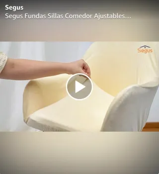 Set 4 Fundas Elásticas Sillas Comedor Beige