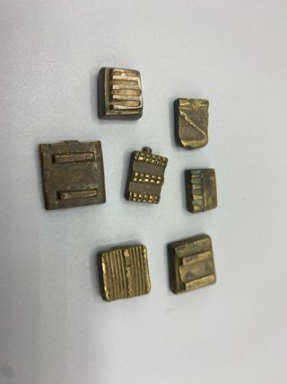 Lote 7 Pesos Oro Akan