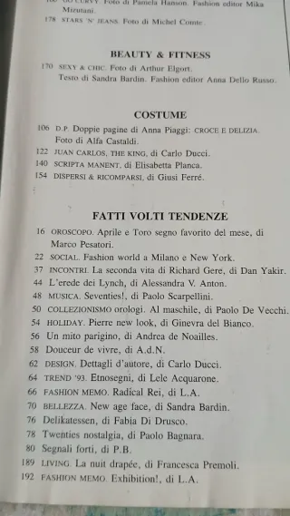 Vogue Italia n.512 aprile 1993 Twiggy Helena Chri