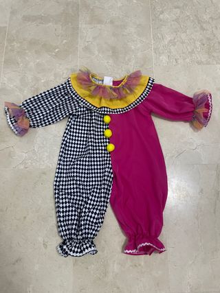 Disfraz de payaso para bebé talla 18 meses