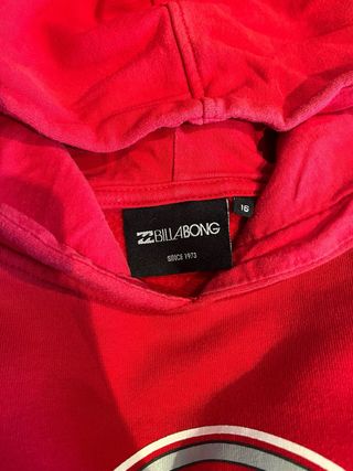 Sudadera Billabong Roja talla 16 o S