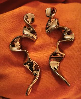 Pendientes plateados originales