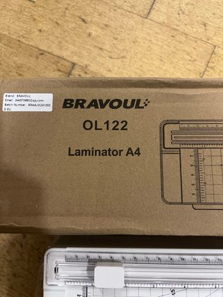 Plastificadora A4 Bravoul OL122 c/ Cortador