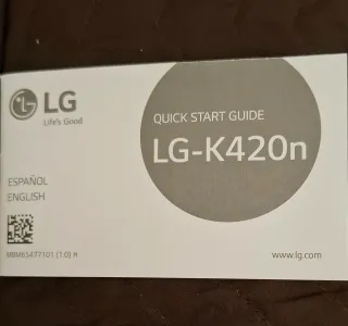 Móvil LG K10 4G Blanco, con caja y manual