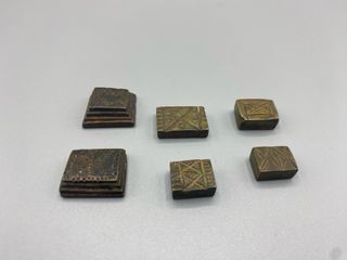 Lote 6 pesos oro Akan