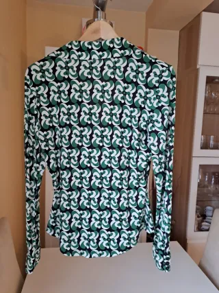 Camisa de punto estampada