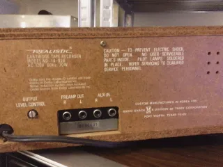 Realistic TR-802 8 Track Recorder Play no funciona