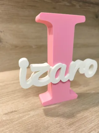 Nombres personalizados impresos en 3d