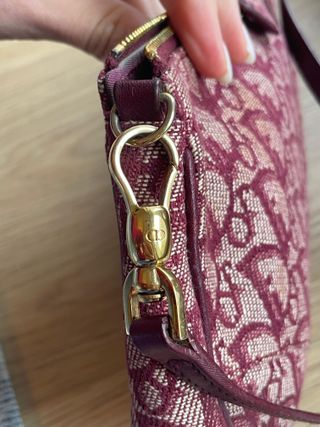 Dior Saddle Bag Burgundy Vintage