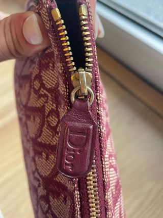 Dior Saddle Bag Burgundy Vintage